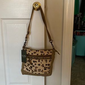 Myra bag- true essence canvas & hairon bag